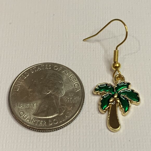 Palm Tree Earring, Tree Earring, Coconut Tree, Beach Earring, Gift Idea, Nature - Picture 5 of 8